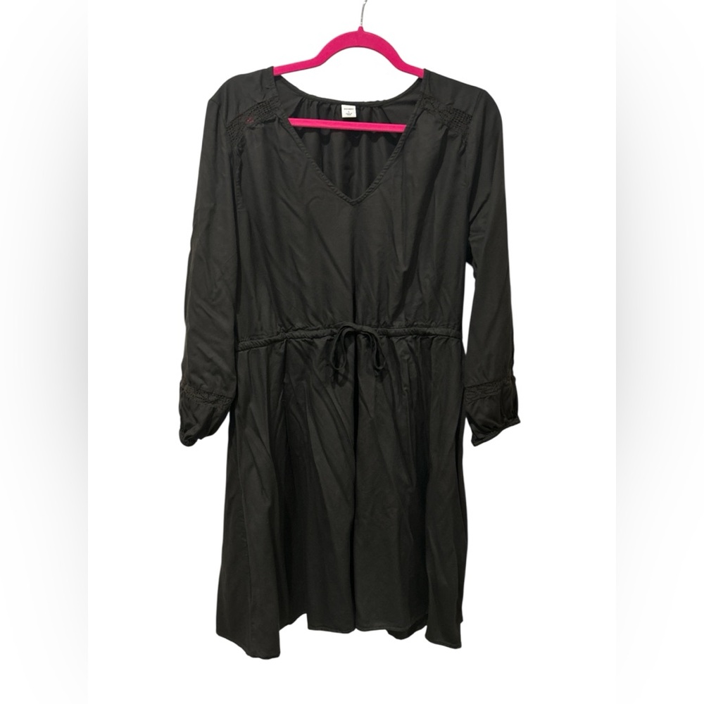 Old Navy Dark Charcoal Long Sleeve Dress